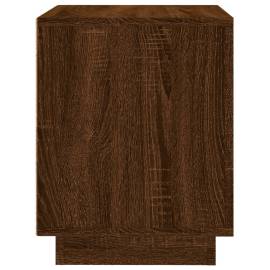 Noptieră, stejar maro, 44x35x45 cm, lemn prelucrat, 8 image