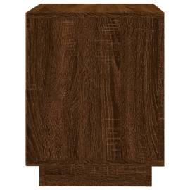 Noptiere, 2 buc., stejar maro, 44x35x45 cm, lemn prelucrat, 8 image