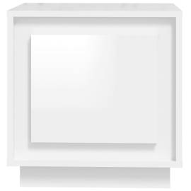 Noptiere 2 buc, alb extralucios, 44x35x45 cm, lemn prelucrat, 7 image