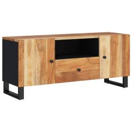 Dulap tv, 105x33,5x46 cm, lemn masiv de acacia&lemn prelucrat, 11 image