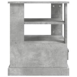 Masă laterală, gri beton, 50x50x60 cm, lemn prelucrat, 7 image