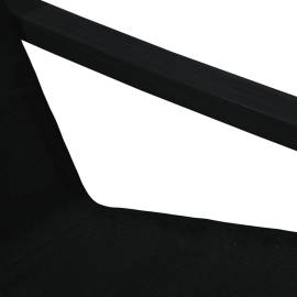 Scaun de relaxare, negru, material textil, 7 image