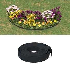 Bordură de grădină, negru, 10 m 10 cm, polietilenă