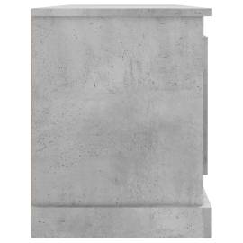 Comodă tv, gri beton, 100x35,5x45 cm, lemn prelucrat, 7 image