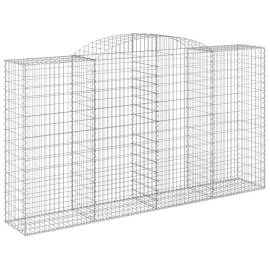 Coșuri gabion arcuite 7 buc, 300x50x160/180 cm, fier galvanizat, 3 image