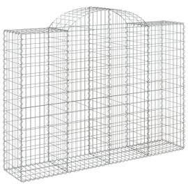 Coșuri gabion arcuite 10 buc, 200x50x140/160cm, fier galvanizat, 3 image