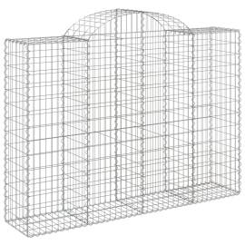 Coșuri gabion arcuite 11 buc, 200x50x140/160cm, fier galvanizat, 3 image