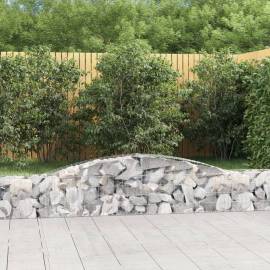 Coșuri gabion arcuite 3 buc, 400x30x40/60 cm, fier galvanizat