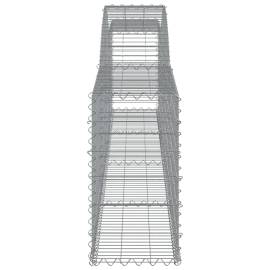 Coșuri gabion arcuite 7 buc, 400x30x60/80 cm, fier galvanizat, 5 image