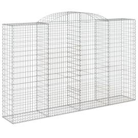 Coșuri gabion arcuite 3 buc, 300x50x180/200 cm, fier galvanizat, 3 image