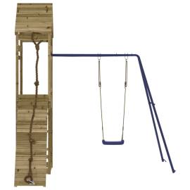 Set de joacă pentru exterior, lemn de pin impregnat, 5 image