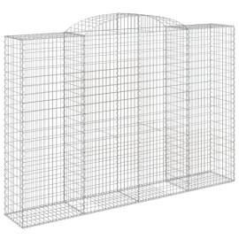 Coșuri gabion arcuite 4 buc. 300x50x200/220 cm, fier galvanizat, 3 image