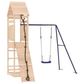 Set de joacă pentru exterior, lemn masiv de pin, 2 image