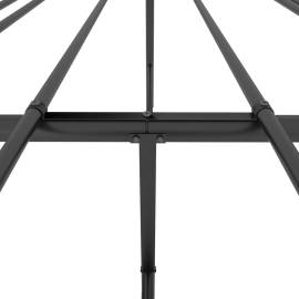 Cadru pat metalic, negru, 120x200 cm, 7 image