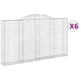 Coșuri gabion arcuite 6 buc. 300x30x160/180 cm, fier galvanizat, 2 image