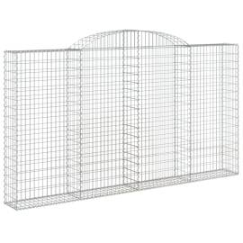 Coșuri gabion arcuite 6 buc. 300x30x160/180 cm, fier galvanizat, 3 image