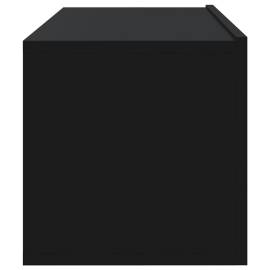 Dulapuri tv de perete, 4 buc., negru, 100x30x30 cm, 6 image