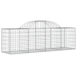 Coșuri gabion arcuite 11 buc, 200x50x60/80 cm, fier galvanizat, 3 image