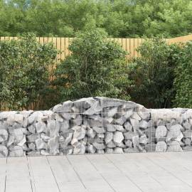 Coșuri gabion arcuite 2 buc, 300x50x60/80 cm, fier galvanizat