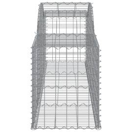 Coșuri gabion arcuite 2 buc, 300x50x60/80 cm, fier galvanizat, 5 image