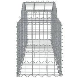 Coșuri gabion arcuite 3 buc, 200x50x60/80 cm, fier galvanizat, 5 image