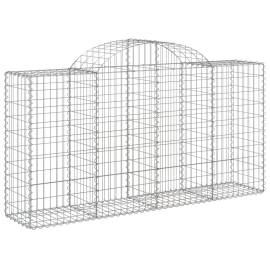 Coșuri gabion arcuite 6 buc, 200x50x100/120 cm, fier galvanizat, 3 image