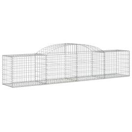 Coșuri gabion arcuite 8 buc, 300x50x60/80 cm, fier galvanizat, 3 image