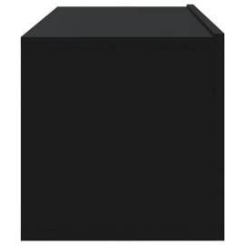 Dulapuri tv de perete 2 buc. negru 100x30x30 cm lemn compozit, 8 image