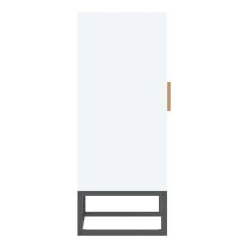 Servantă, alb, 60x30x75 cm, lemn prelucrat, 5 image