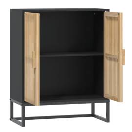 Servantă, negru, 60x30x75 cm, lemn prelucrat, 6 image