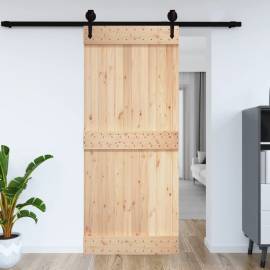 Ușă de hambar, 70x210 cm, lemn masiv de pin