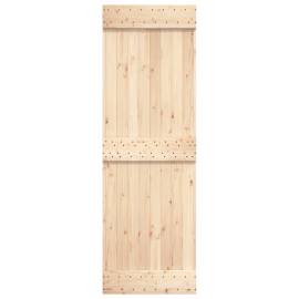 Ușă de hambar, 70x210 cm, lemn masiv de pin, 5 image