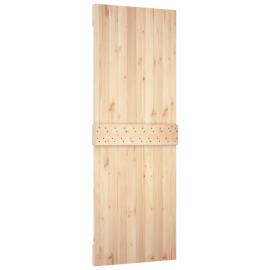 Ușă de hambar, 80x210 cm, lemn masiv de pin, 6 image