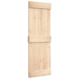 Ușă de hambar, 80x210 cm, lemn masiv de pin, 2 image