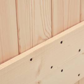 Ușă de hambar, 90x210 cm, lemn masiv de pin, 8 image