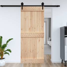 Ușă de hambar, 95x210 cm, lemn masiv de pin