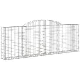 Coșuri gabion arcuite 7 buc, 300x30x100/120 cm fier galvanizat, 3 image