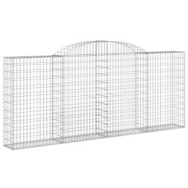 Coșuri gabion arcuite 8 buc, 300x30x120/140 cm, fier galvanizat, 3 image