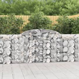 Coșuri gabion arcuite 9 buc, 300x30x100/120 cm fier galvanizat