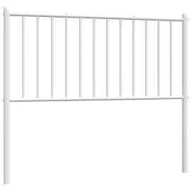 Tăblie de pat metalică, alb, 104,5x3x90 cm, 2 image