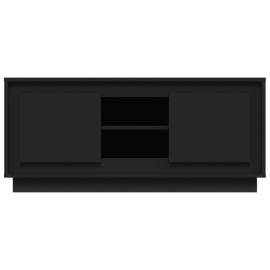 Comodă tv, negru, 102x35x45 cm, lemn prelucrat, 6 image