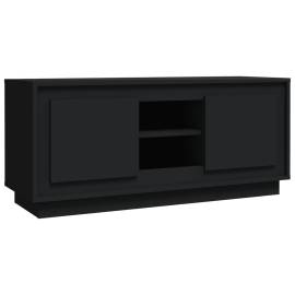 Comodă tv, negru, 102x35x45 cm, lemn prelucrat, 2 image