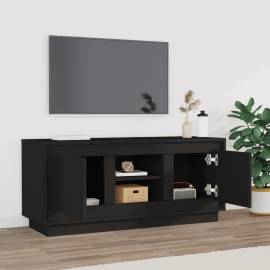 Comodă tv, negru, 102x35x45 cm, lemn prelucrat, 3 image