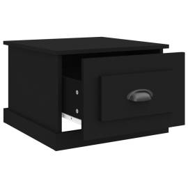 Măsuță de cafea, negru, 50x50x35 cm, lemn compozit, 7 image