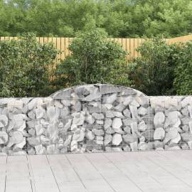 Coșuri gabion arcuite 13 buc, 300x30x80/100 cm, fier galvanizat