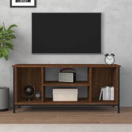 Comodă tv, stejar maro, 102x35x45 cm, lemn prelucrat, 3 image