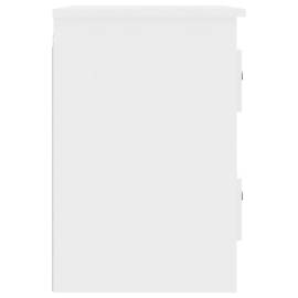 Noptieră de perete, alb extralucios, 41,5x36x53cm, 8 image