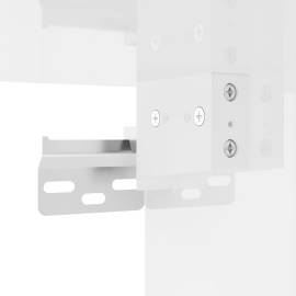 Noptiere de perete, 2 buc., alb extralucios, 41,5x36x53cm, 11 image