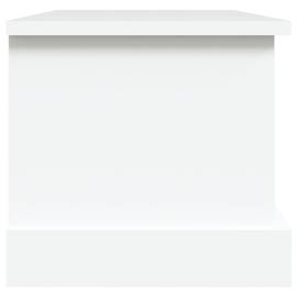 Raft de depozitare, alb, 50x30x28 cm, lemn prelucrat, 7 image
