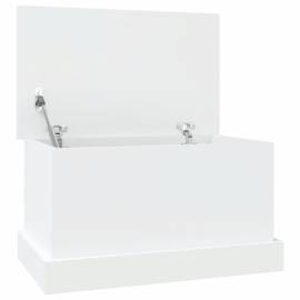 Raft de depozitare, alb, 50x30x28 cm, lemn prelucrat, 2 image